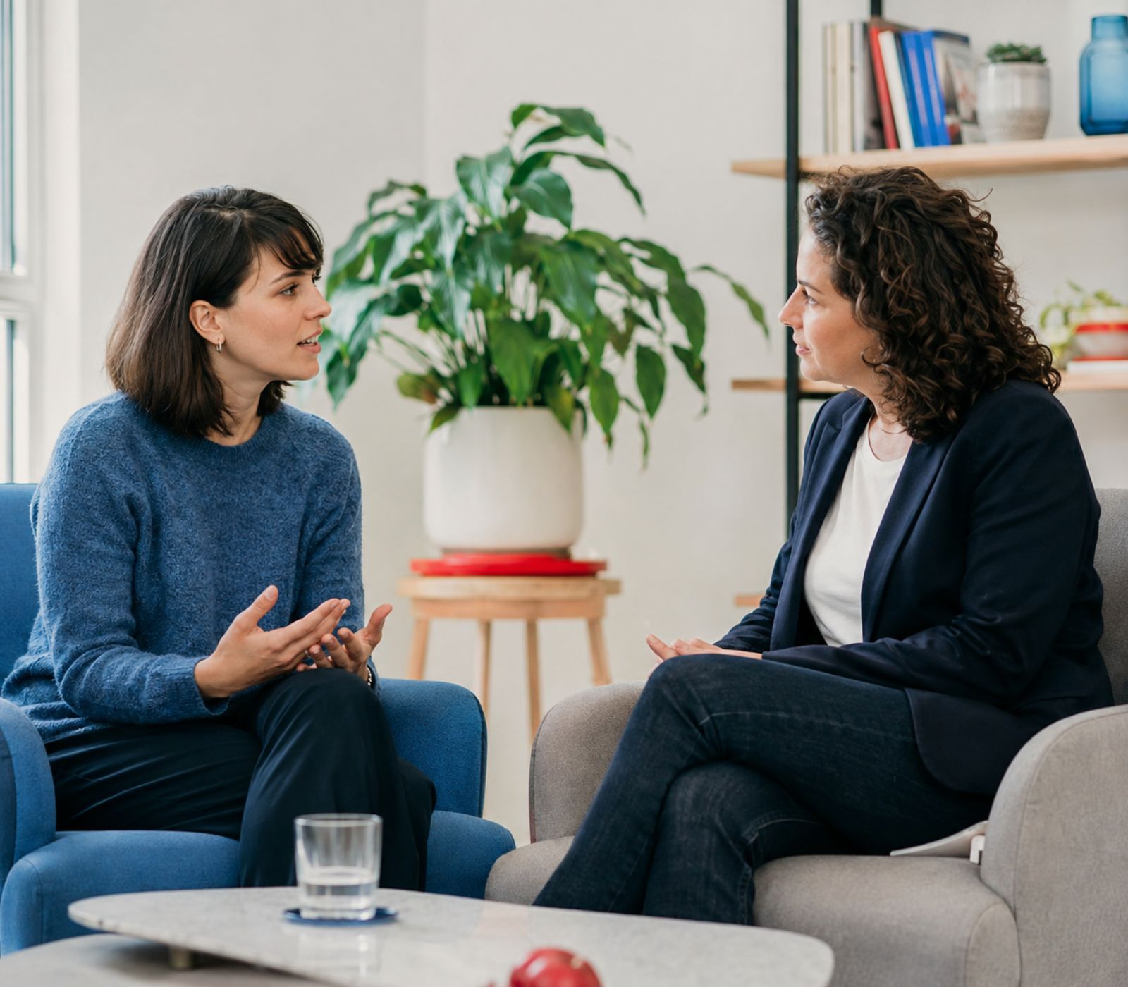 Dialogo in un ambiente accogliente e riservato